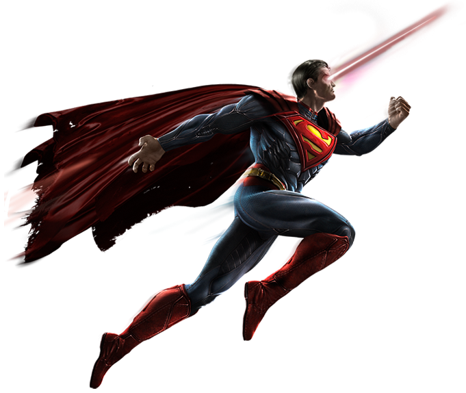 Superman_ Flying_ Action_ Pose PNG image