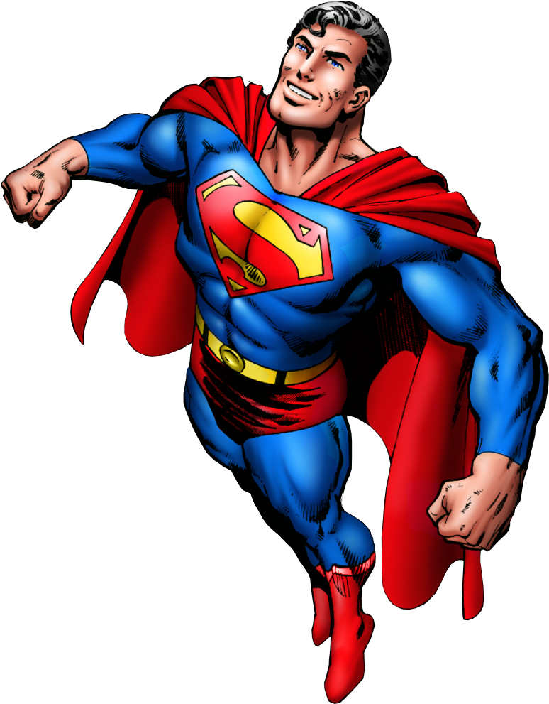 Superman_ Flying_ Heroic_ Stance.png PNG image