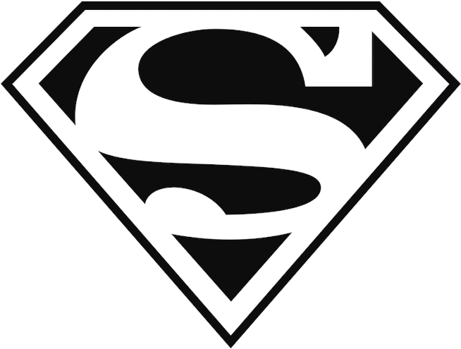 Superman Logo Outline PNG image