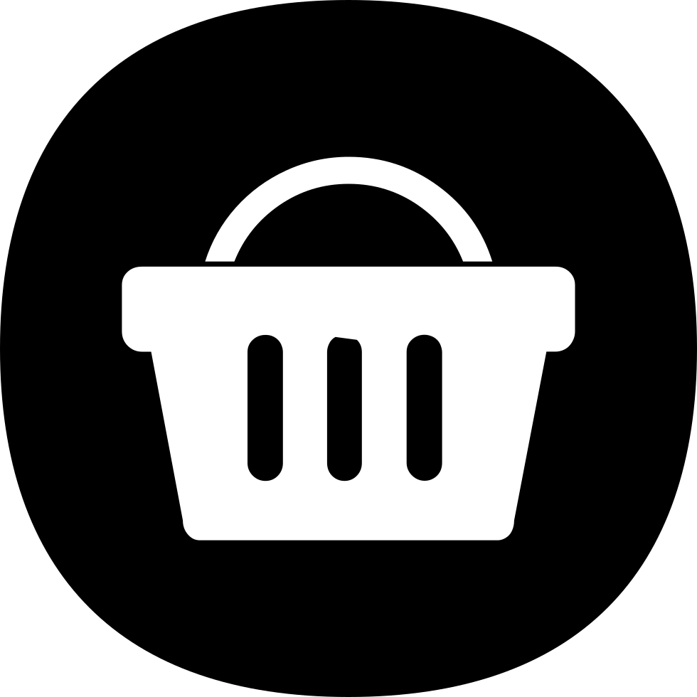 Supermarket Shopping Basket Icon PNG image