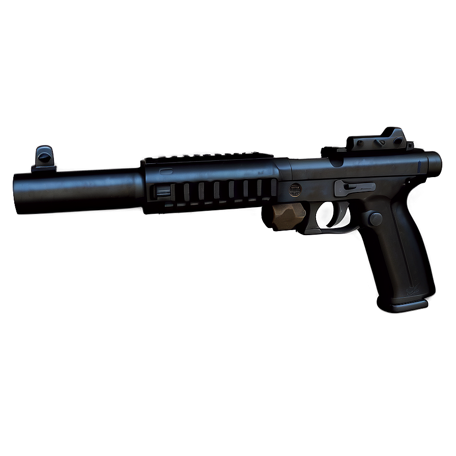 Suppressed Pistol Png 10 PNG image