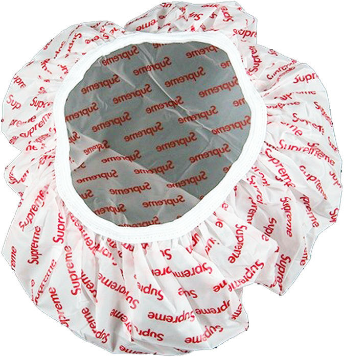 Supreme Branded Shower Cap PNG image