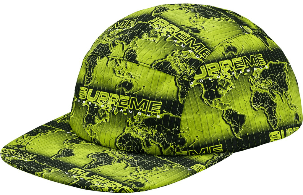Supreme Branded World Map Cap PNG image