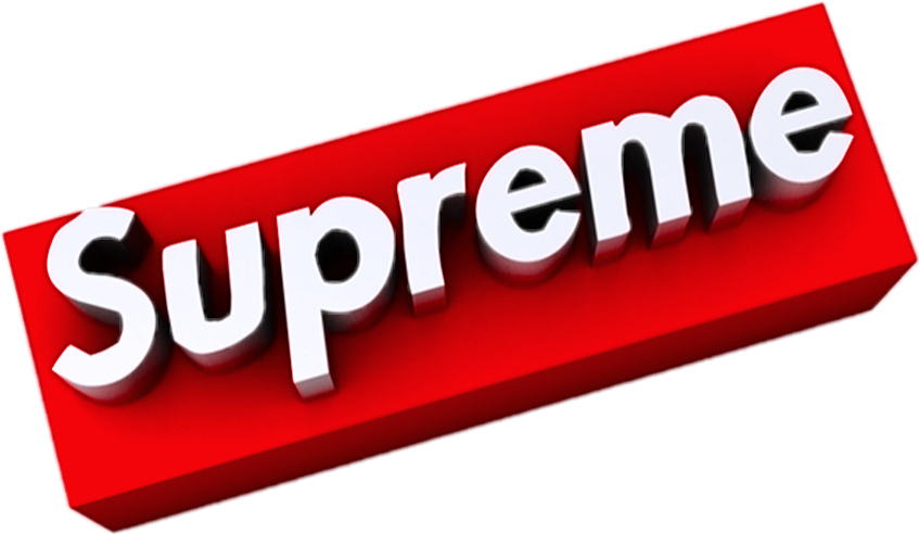 Supreme Logo3 D Rendering PNG image