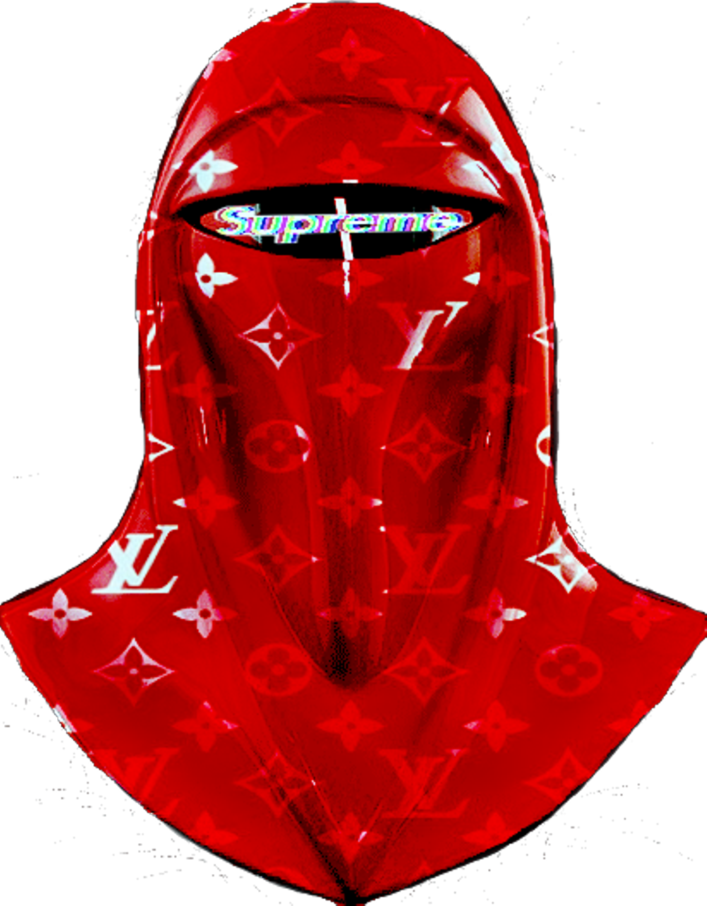 Supreme Louis Vuitton Hooded Figure PNG image