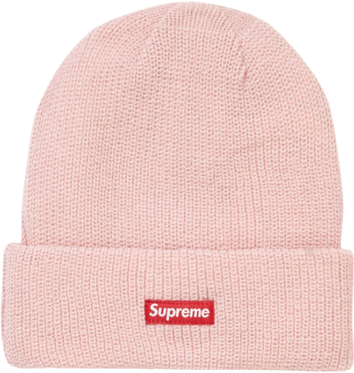 Supreme Pink Beanie Hat PNG image