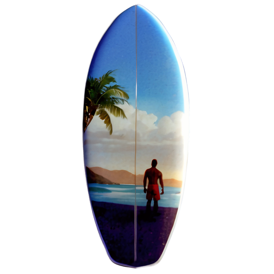 Surfboard Under The Sun Png 05242024 PNG image