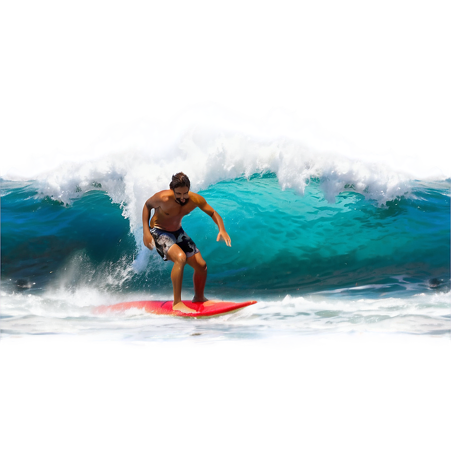 Surfer In Ocean Png 40 PNG image