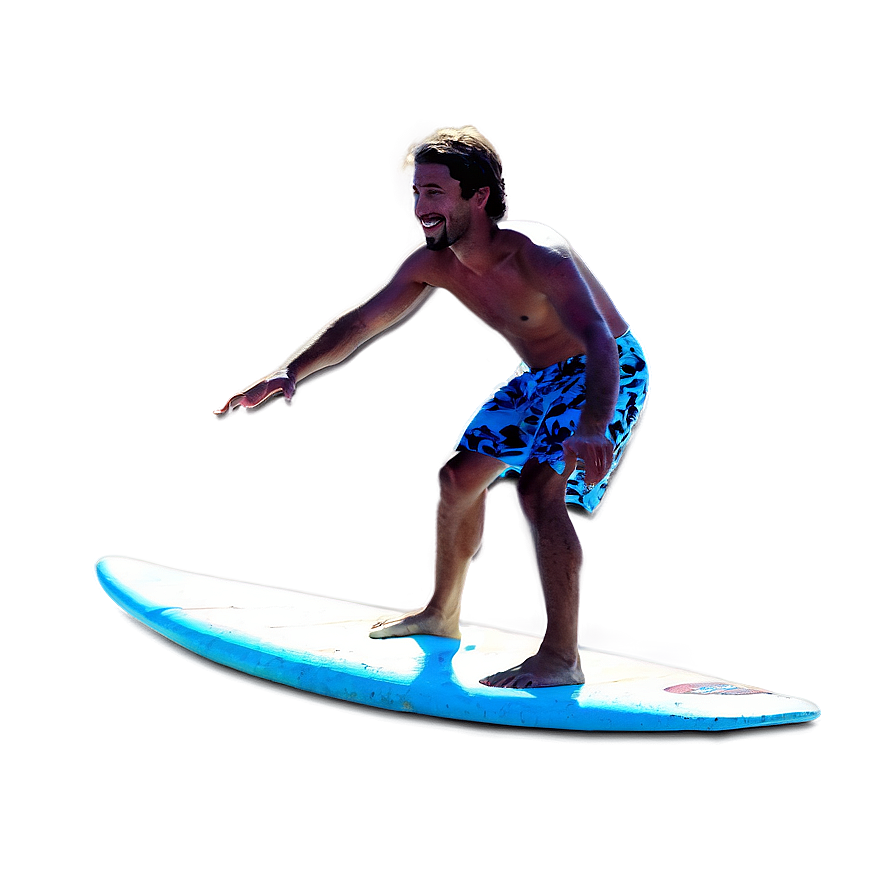 Surfer In Tropical Paradise Png 06212024 PNG image