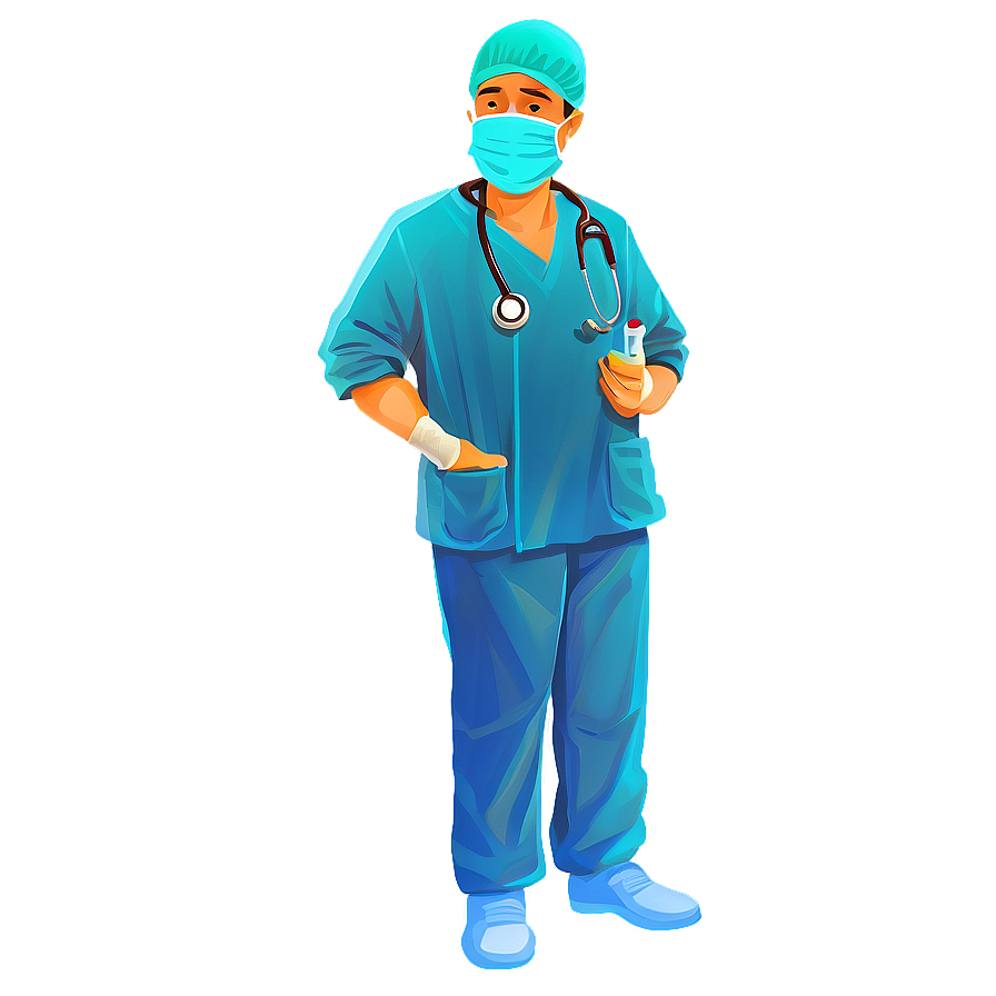 Surgeon Doctor Cartoon Png 06212024 PNG image