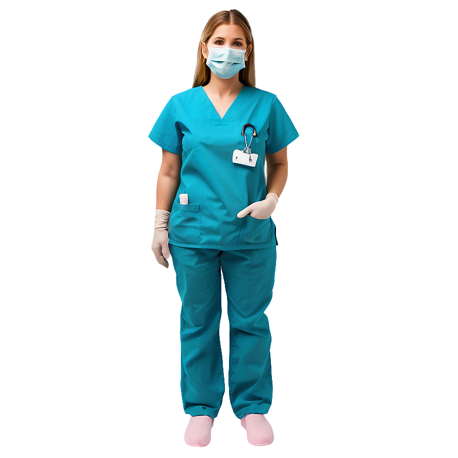 Surgical Nurse In Scrubs Png 41 PNG image