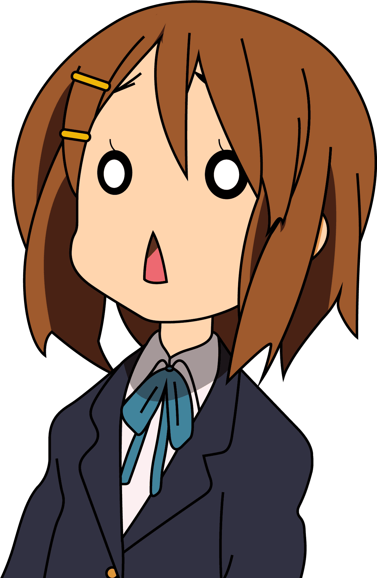 Surprised Anime Character PNG image