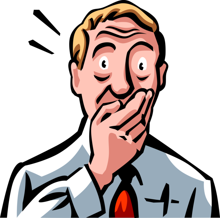 Surprised Man Cartoon PNG image