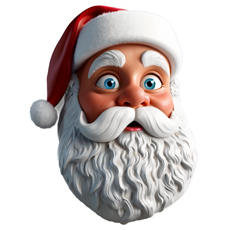 Surprised Santa Cartoon Png 06282024 PNG image