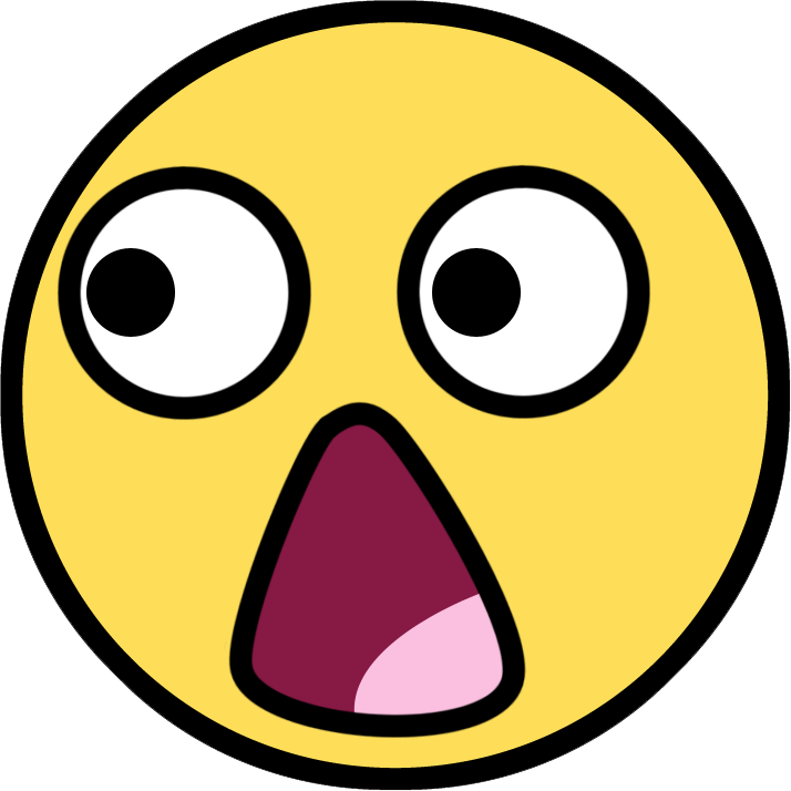 Surprised Yellow Emoji PNG image