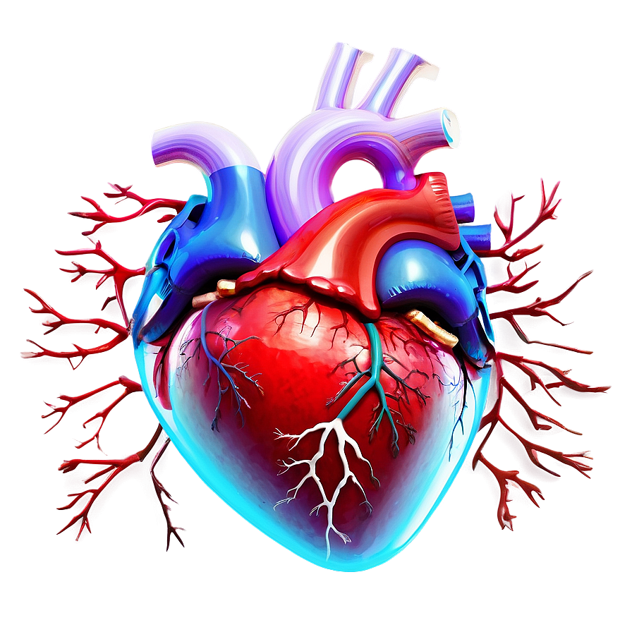 Surreal Anatomical Heart Png Rne PNG image