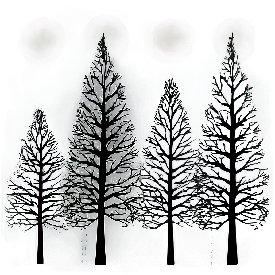 Surreal Black Trees Png Owf77 PNG image