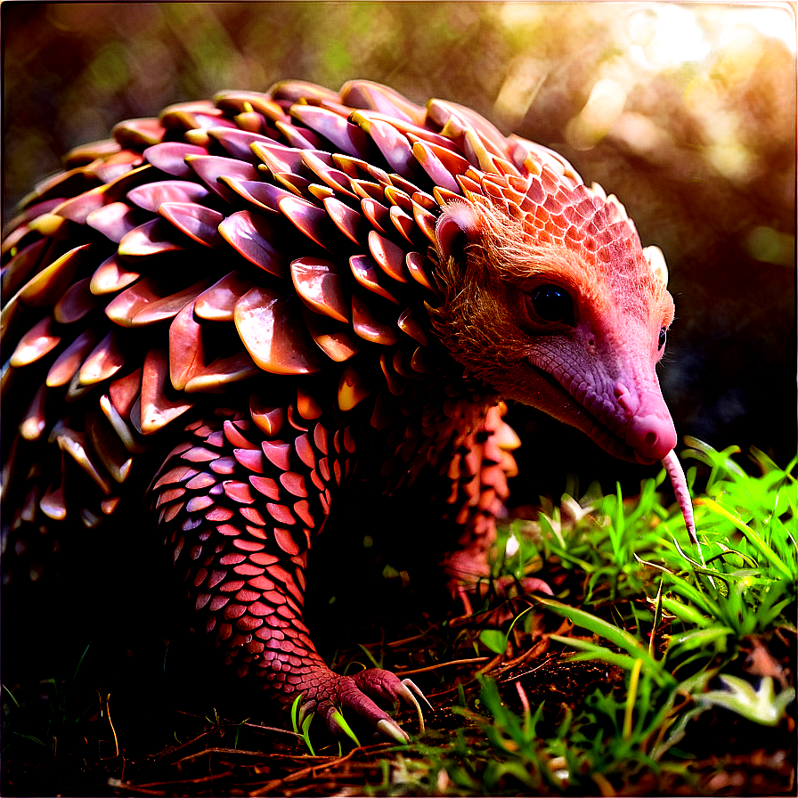 Surreal Pangolin Adventure Png 85 PNG image