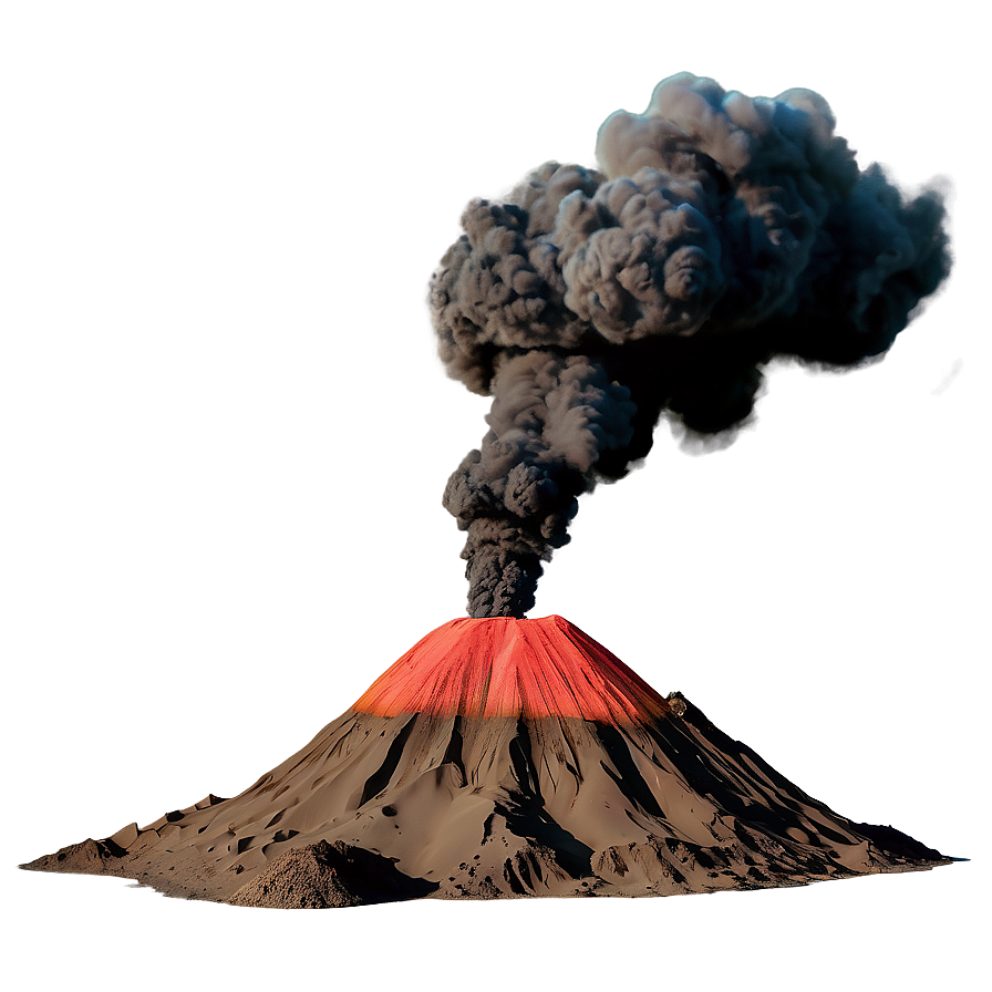 Surreal Volcano Scene Png Rlv57 PNG image