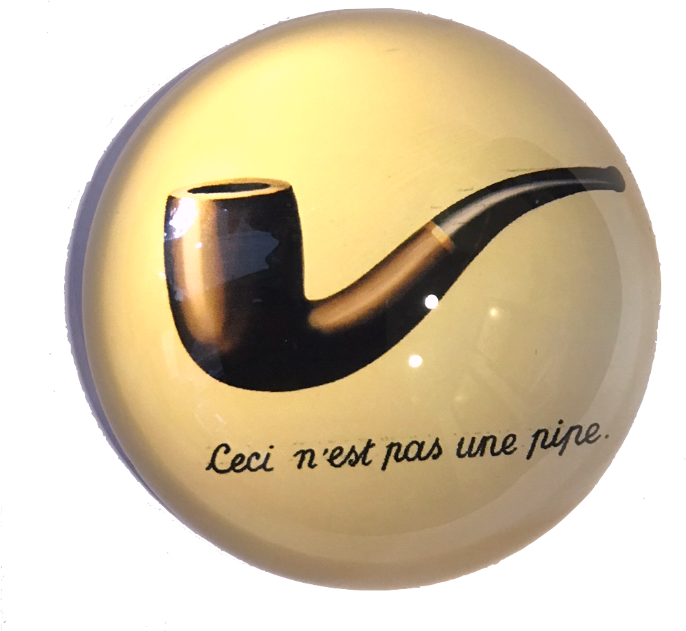 Surrealist Pipe Paradox PNG image