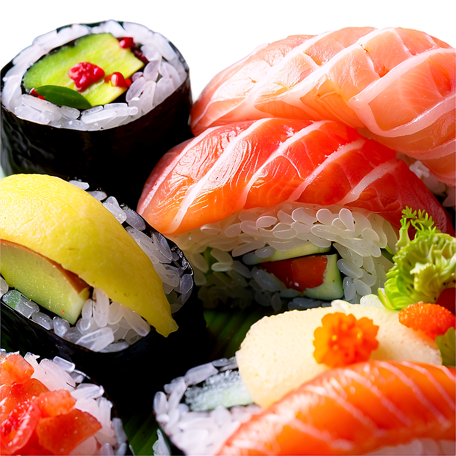 Sushi And Sashimi Feast Png Nll PNG image