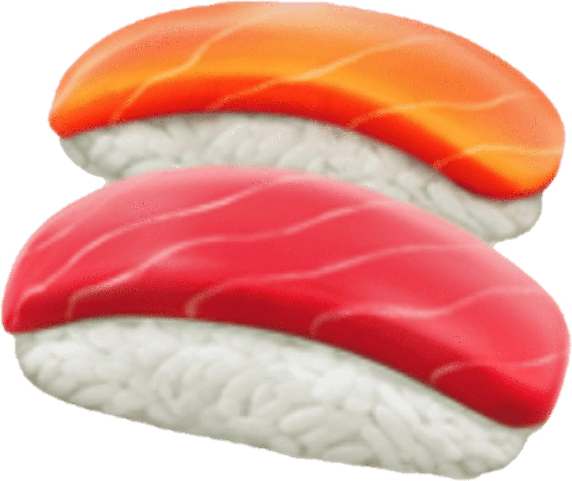 Sushi Nigiri Salmon Tuna PNG image