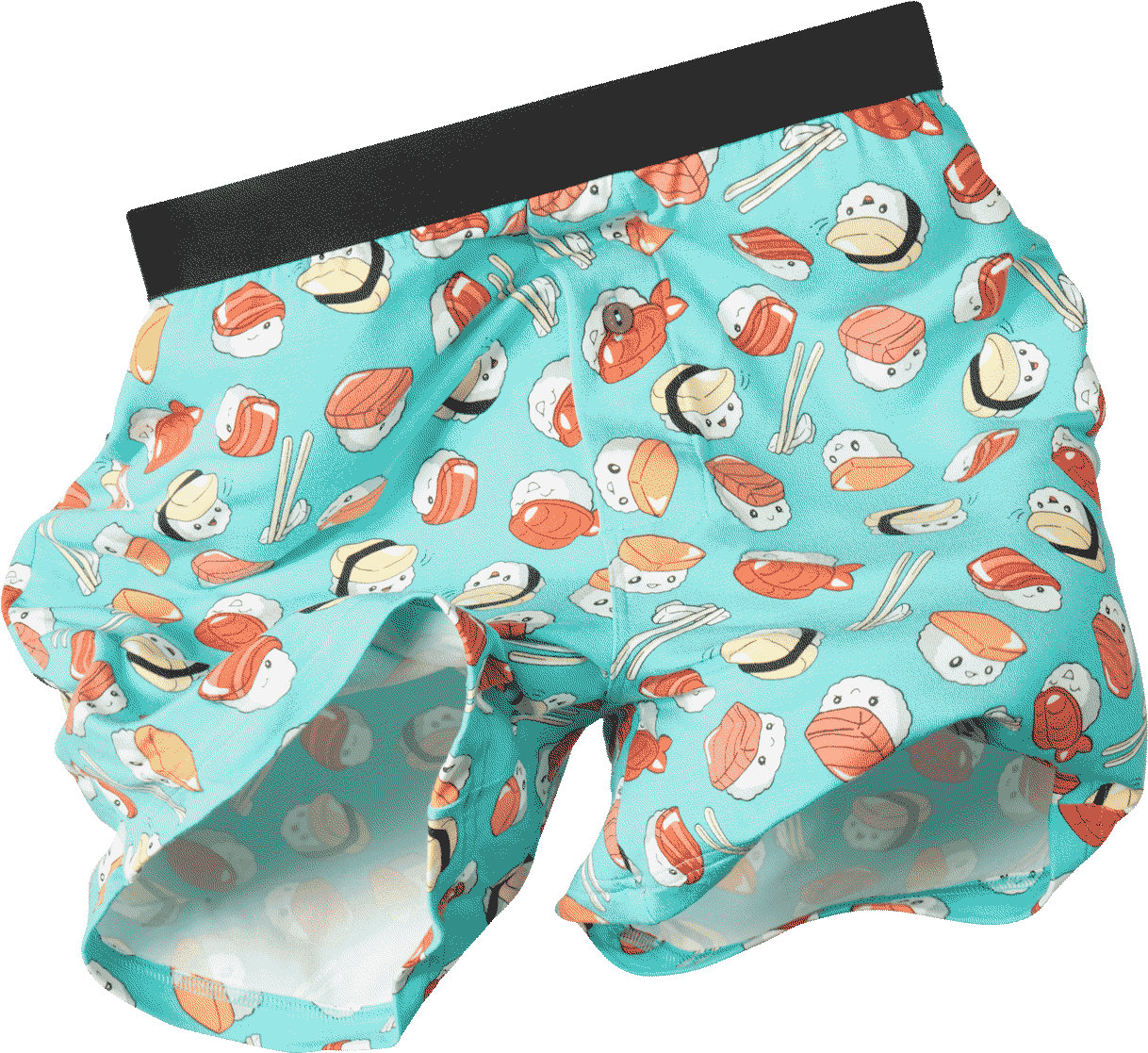 Sushi Print Boxer Shorts PNG image