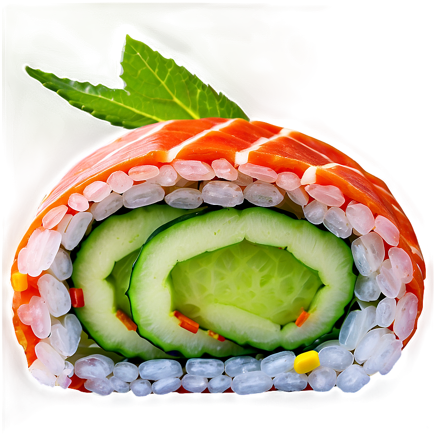 Sushi Roll With Cucumber Png 42 PNG image