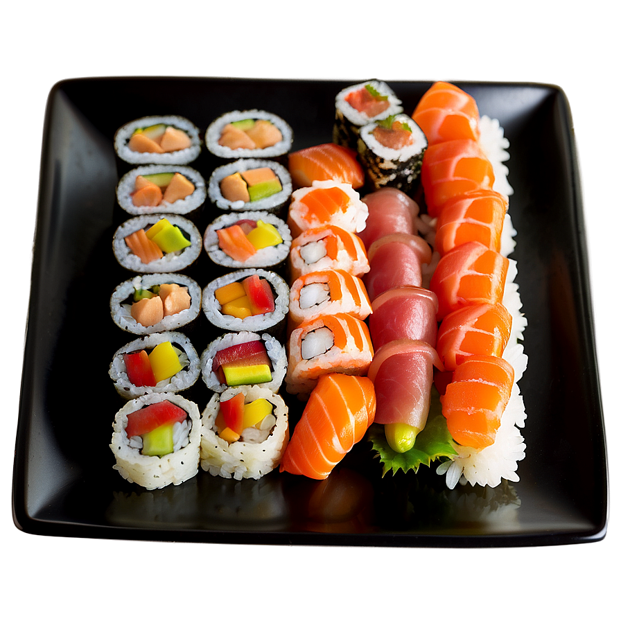 Sushi Sampler Platter Png Suu PNG image