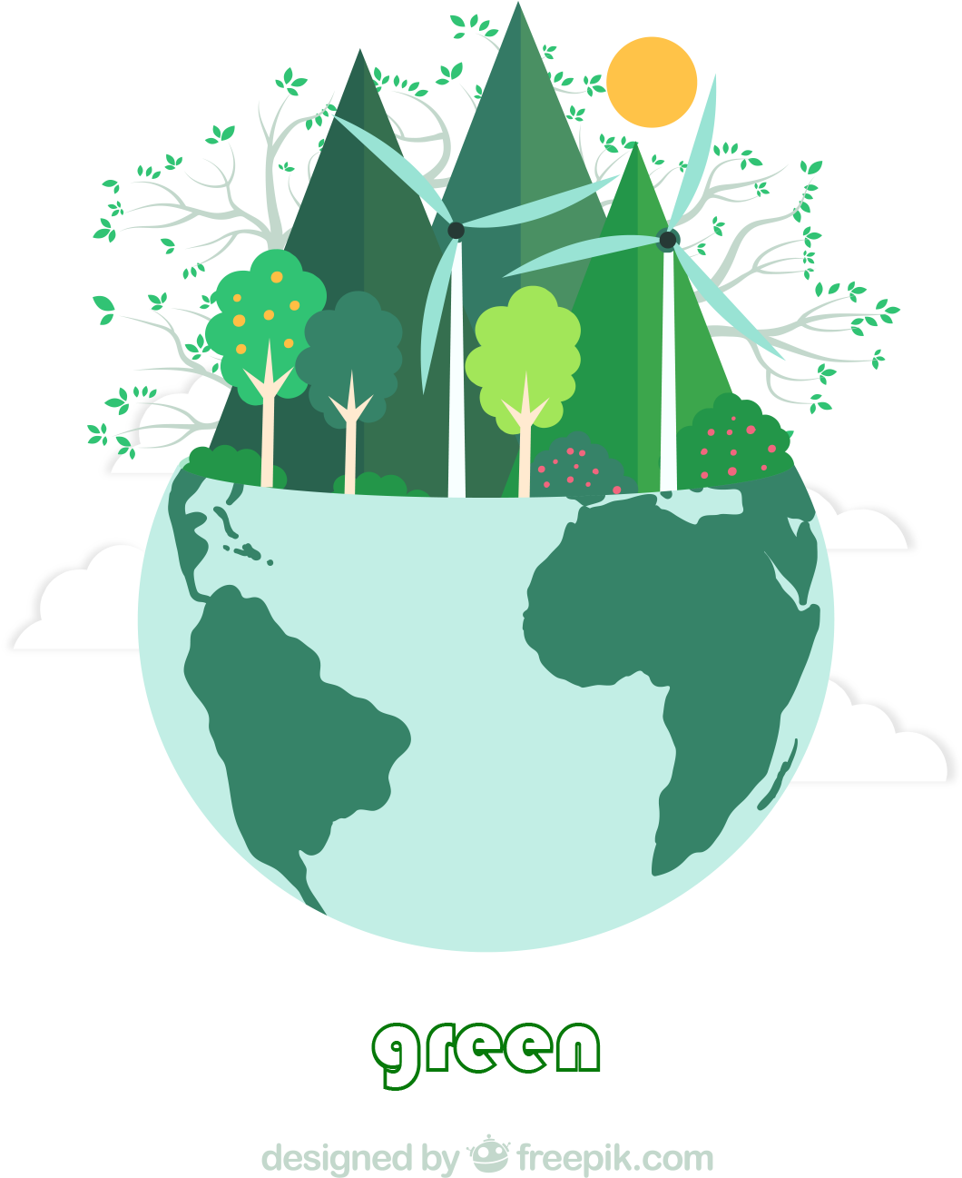 Sustainable Earth Concept PNG image