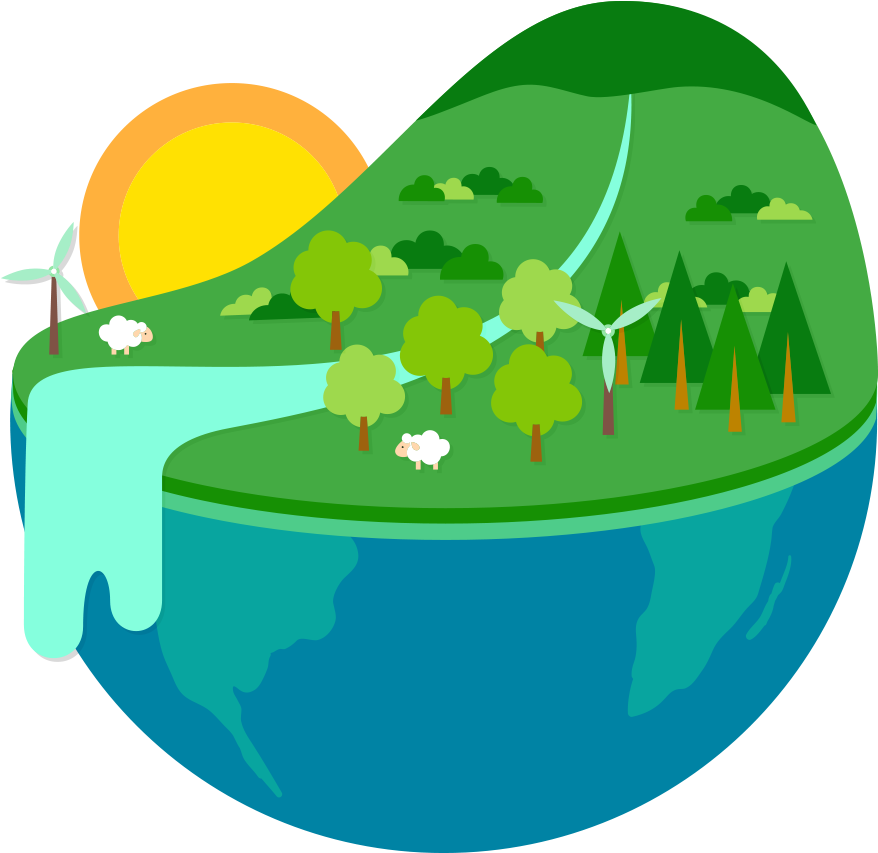 Sustainable Earth Concept PNG image