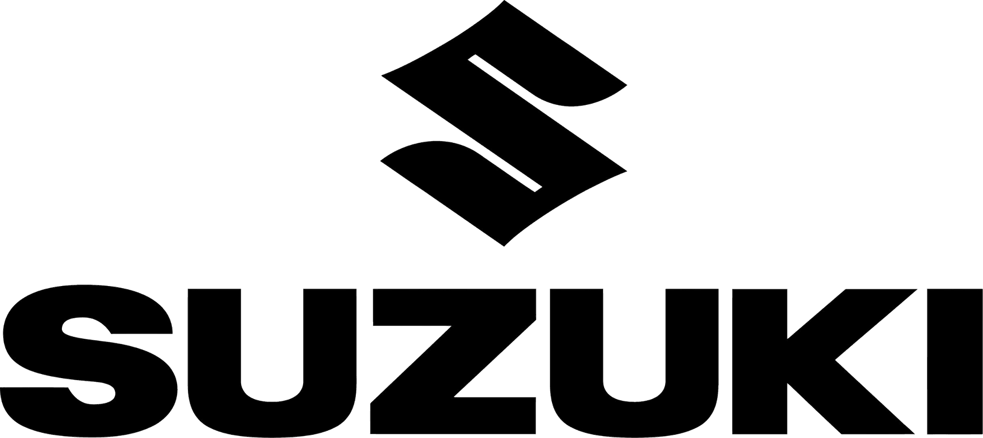 Suzuki Logo Blackon Gray Background PNG image