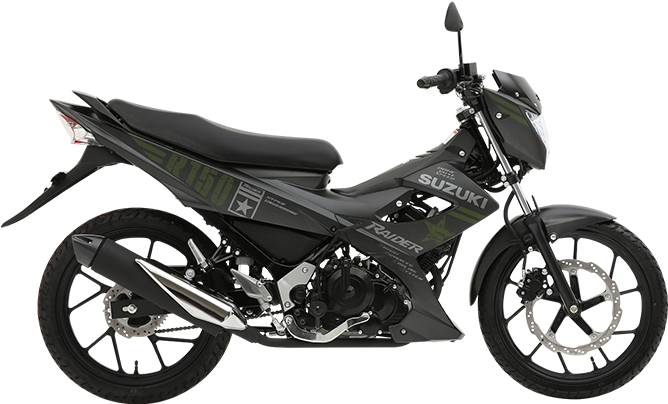 Suzuki Raider Motorcycle Profile PNG image