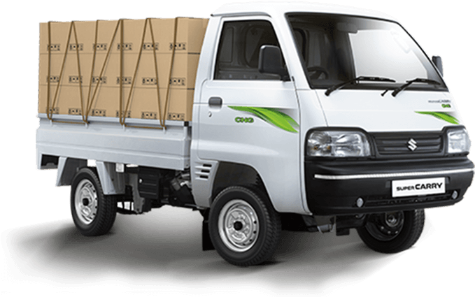 Suzuki Super Carry Mini Truck Loaded PNG image