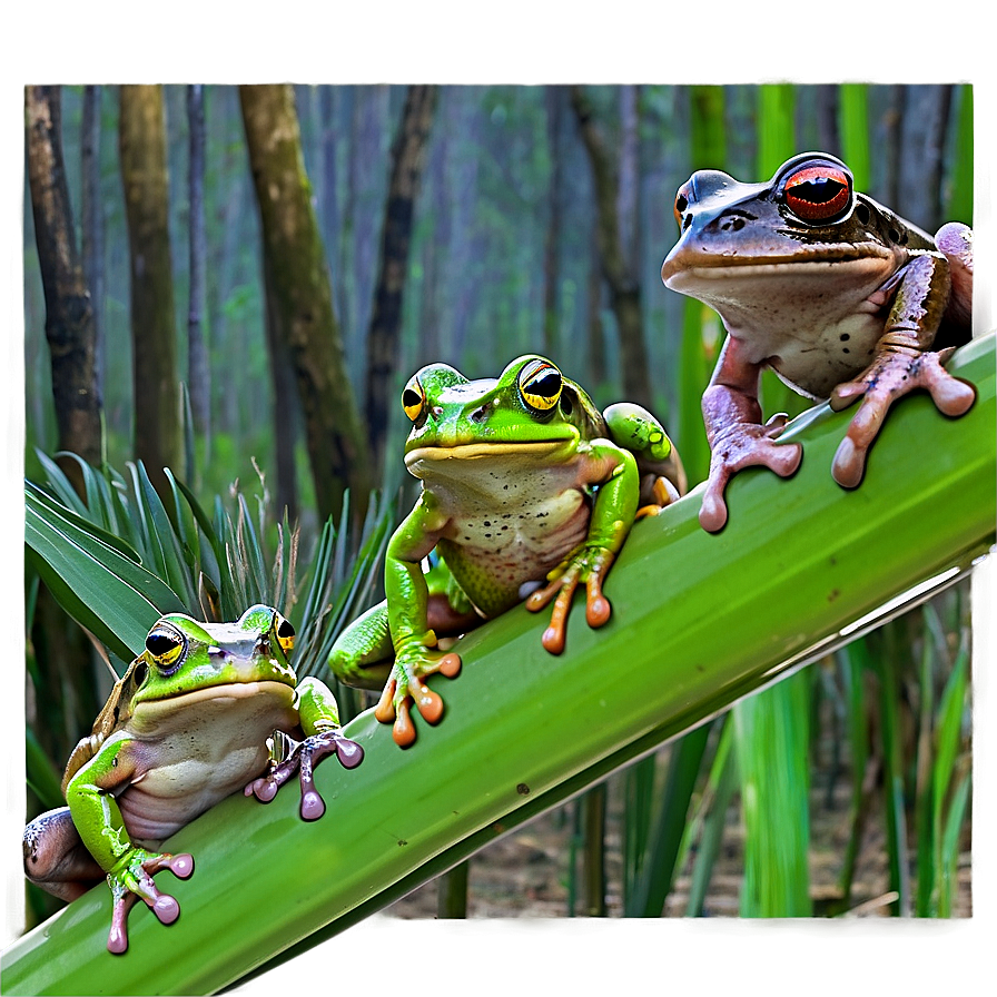 Swamp Frogs Gathering Png 58 PNG image