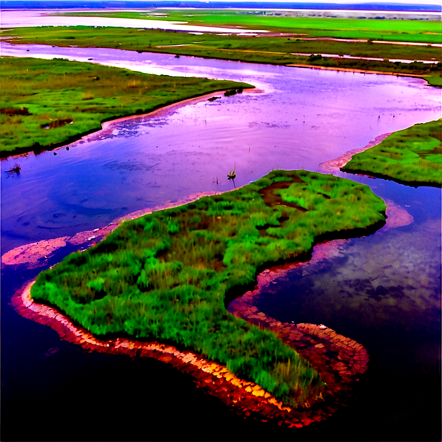 Swamp Marshlands Aerial Png 38 PNG image