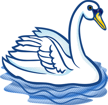 Swan Illustration Vector Art PNG image