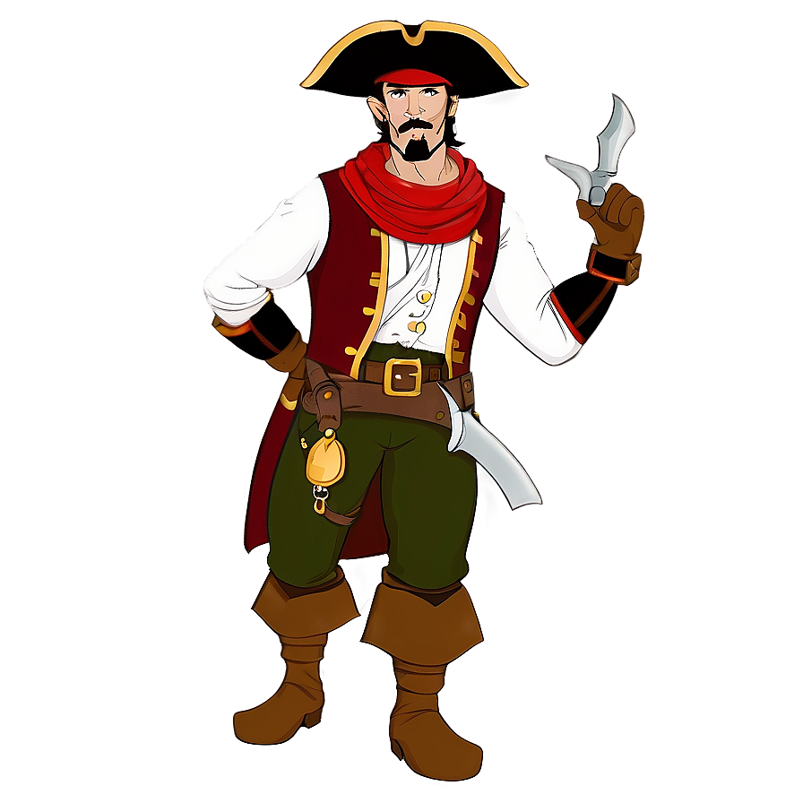 Swashbuckling Rogue Pirate Png 15 PNG image