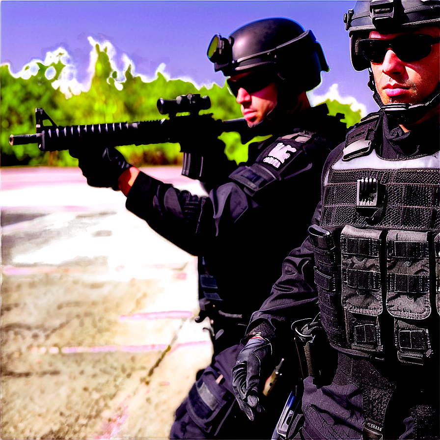 Swat Close Protection Detail Png 06122024 PNG image