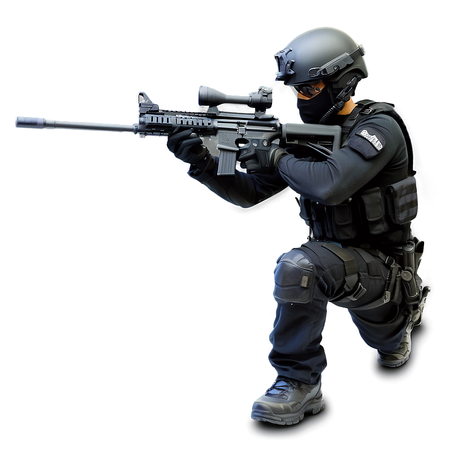 Swat Team Officer Png Mej PNG image