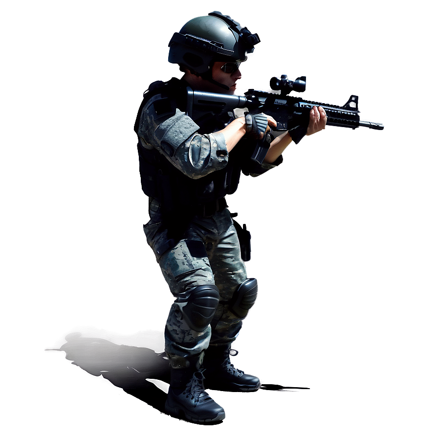 Swat Team Precision Shooting Png 06122024 PNG image