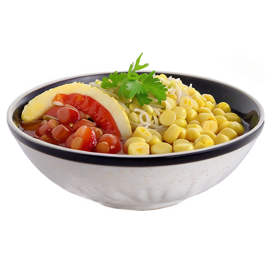 Sweet Corn Ramen Bowl Png 06212024 PNG image