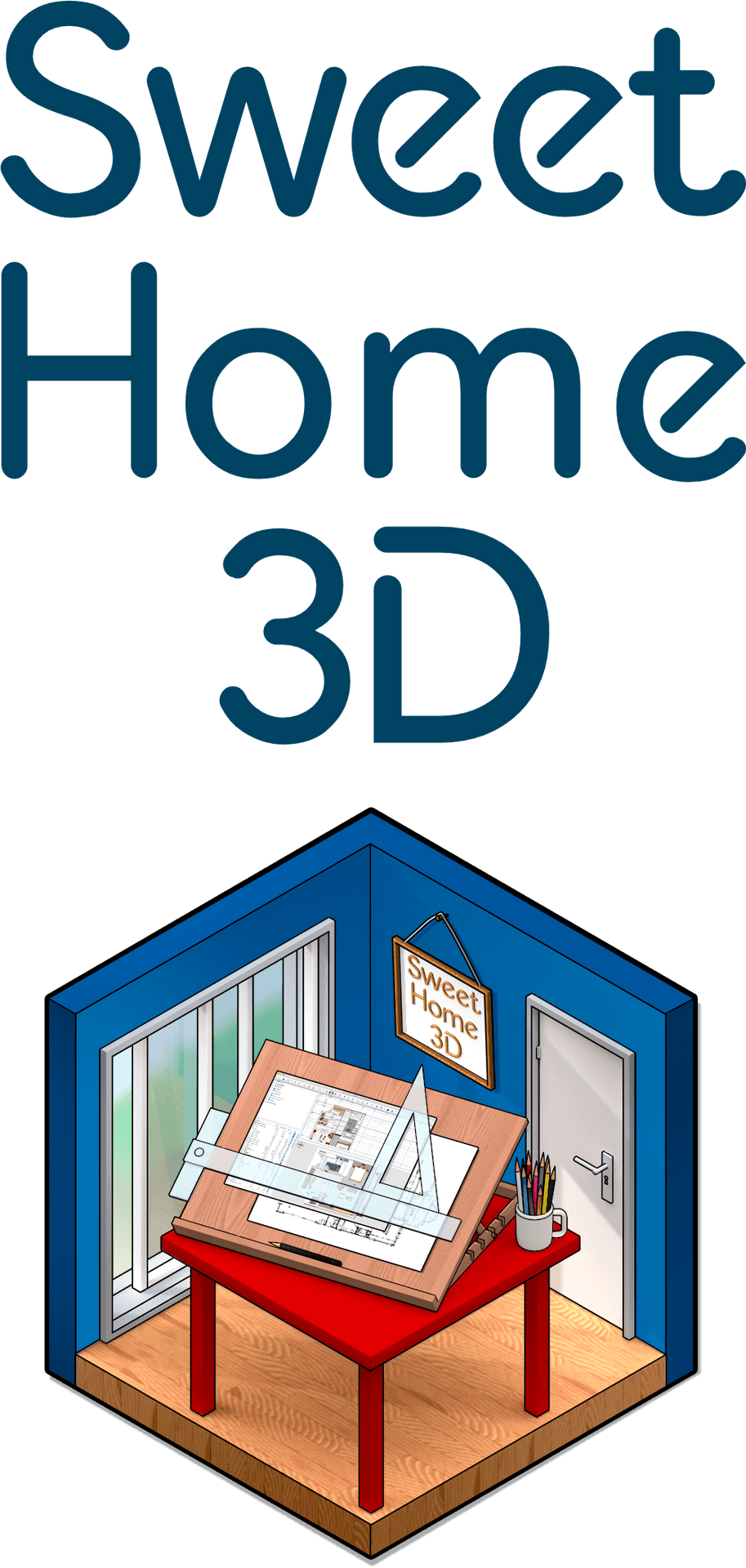 Sweet Home3 D Software Visualization PNG image