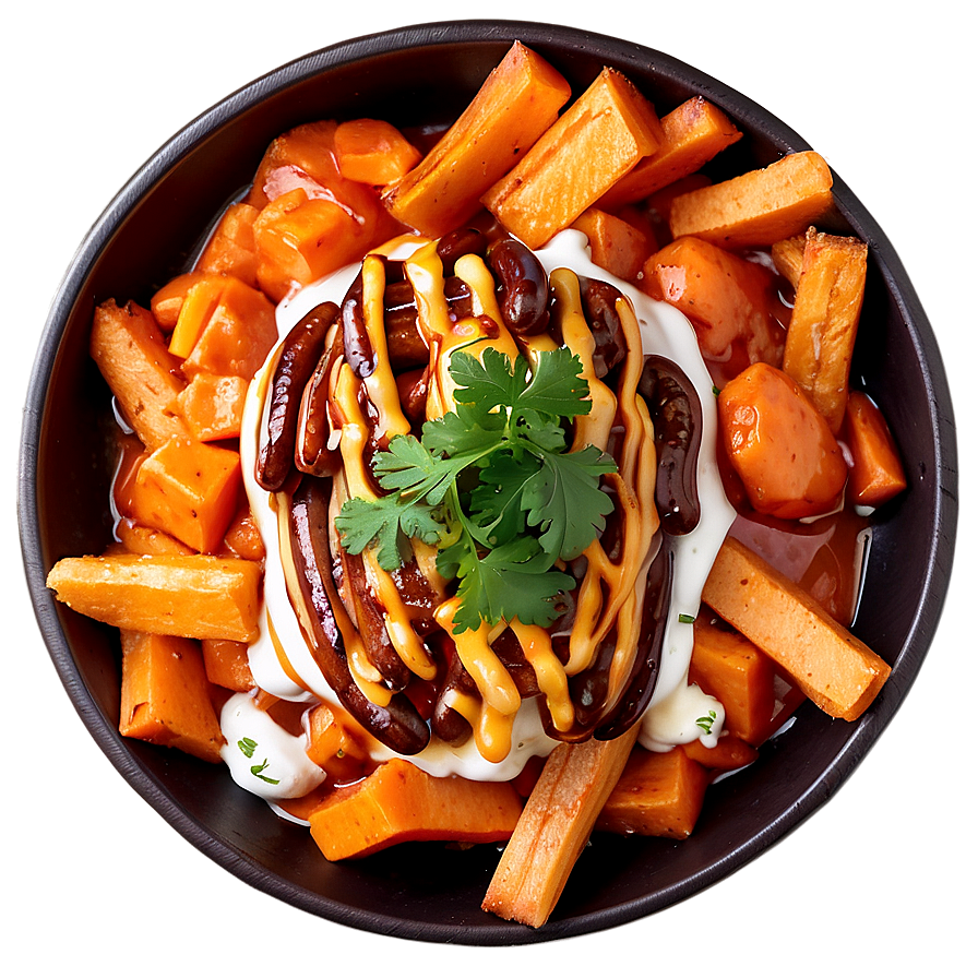 Sweet Potato Poutine Variation Png Qvi28 PNG image