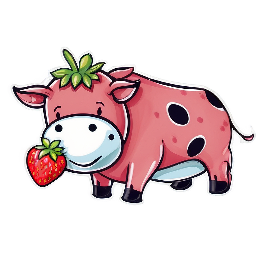 Strawberry Cow Png Images (100++)