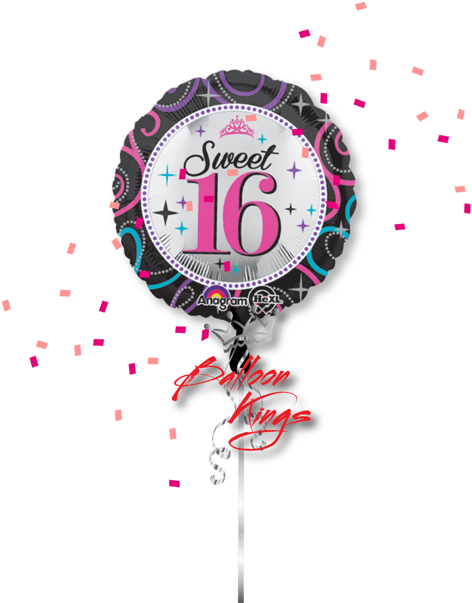 Sweet16 Celebration Balloon PNG image