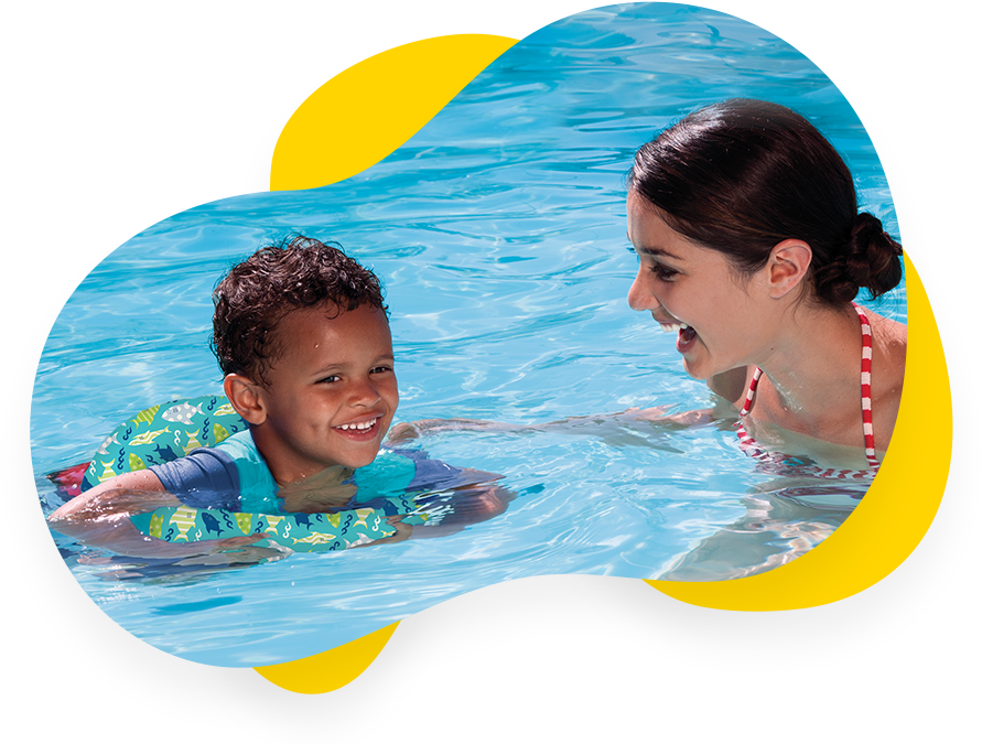 Swimming Lesson Joy PNG image