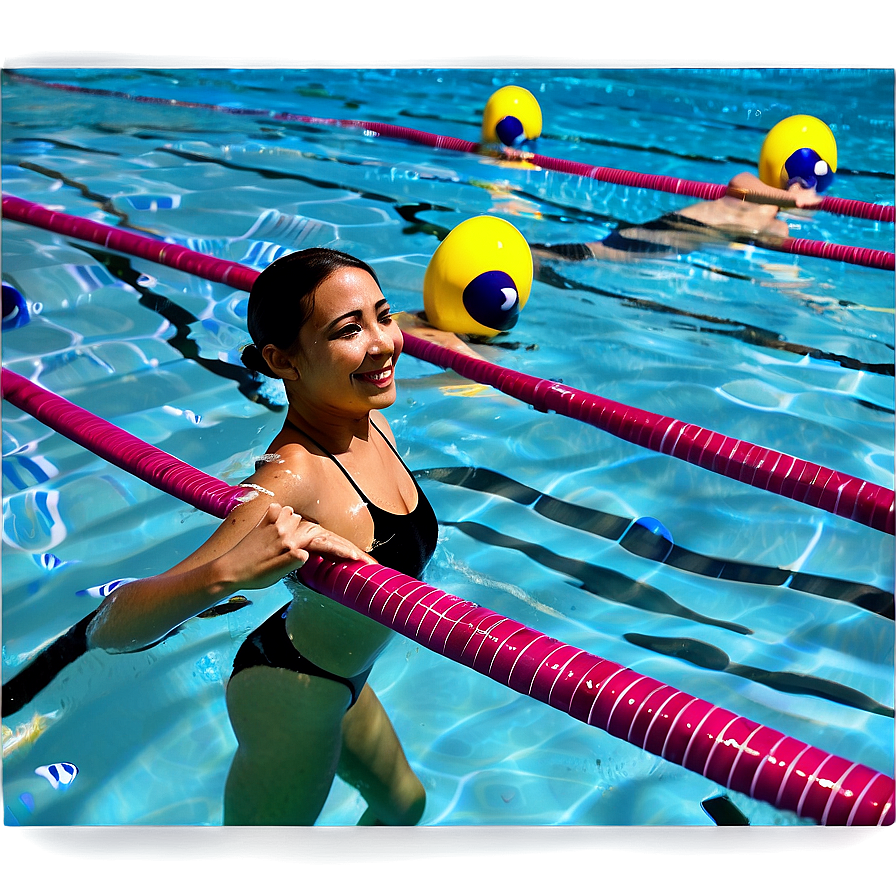 Swimming Pool Lap Exercise Png 06262024 PNG image