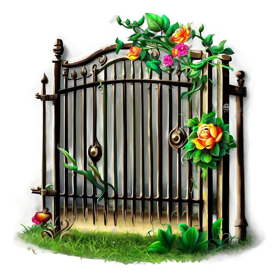 Swinging Garden Gate Png 13 PNG image