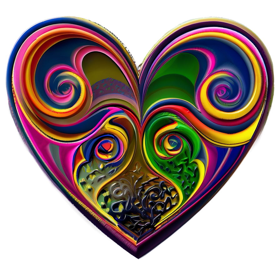 Swirl Hearts Png 05032024 PNG image